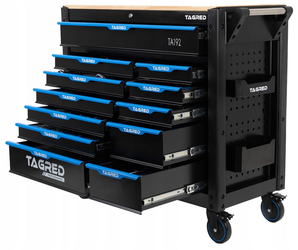 PROFESSIONAL TOOL TROLLEY SOLID WORKSHOP CABINET 12 DRAWERS 713el Manufacturer code TA192