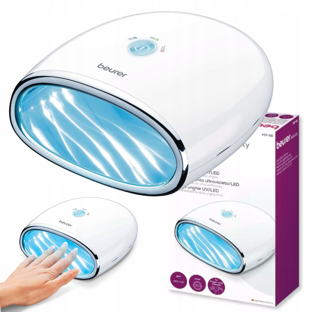 PROFESSIONAL UV LAMP FOR NAILS HYBRIDS GELS MANICURE LED BEURER MP48