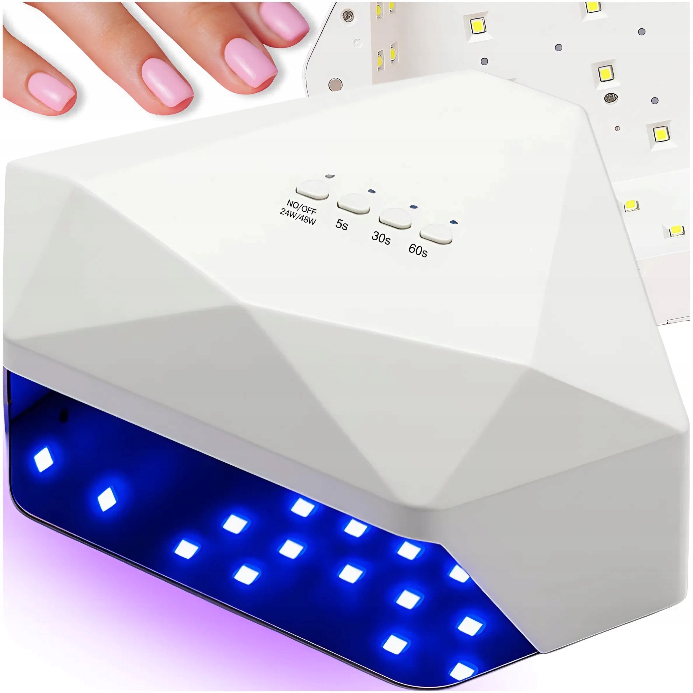 PROFESSIONAL UV LED NAIL LAMP HYBRID GELS STRONG 24/48W Manufacturer code LAMPA DO PAZNOKCI 24/48W MEMFLOW