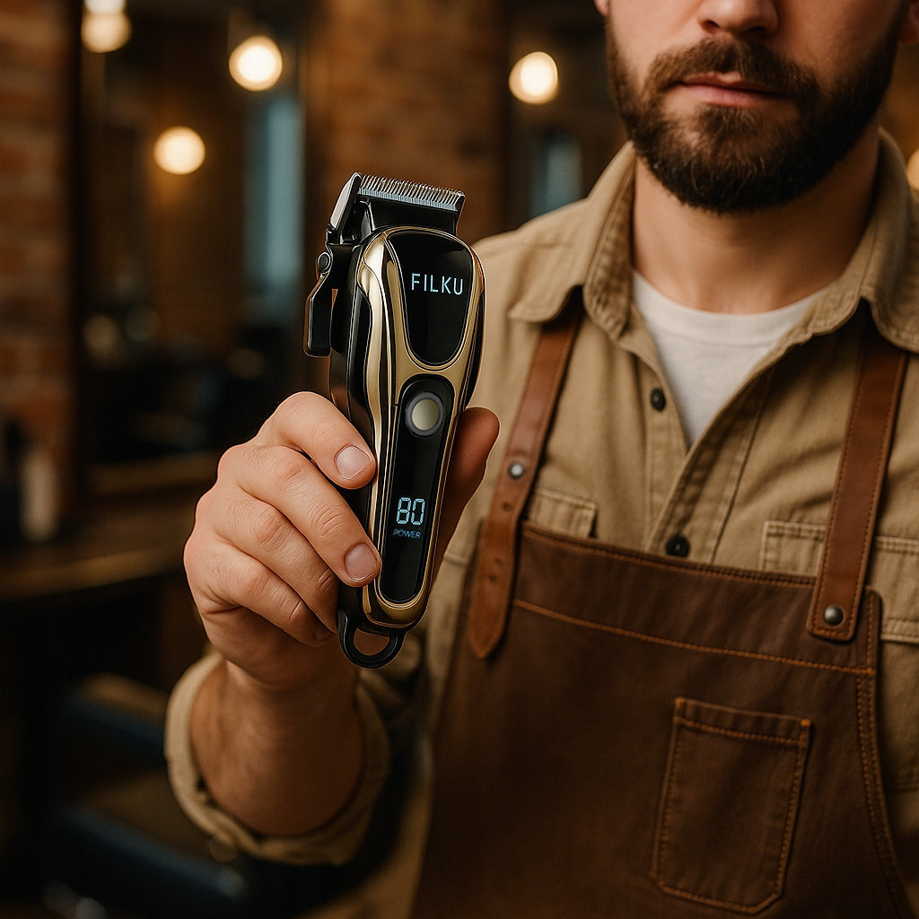 PROFESSIONAL WIRELESS BEARD HAIR CLIPPER FILKU USB Manufacturer code H001
