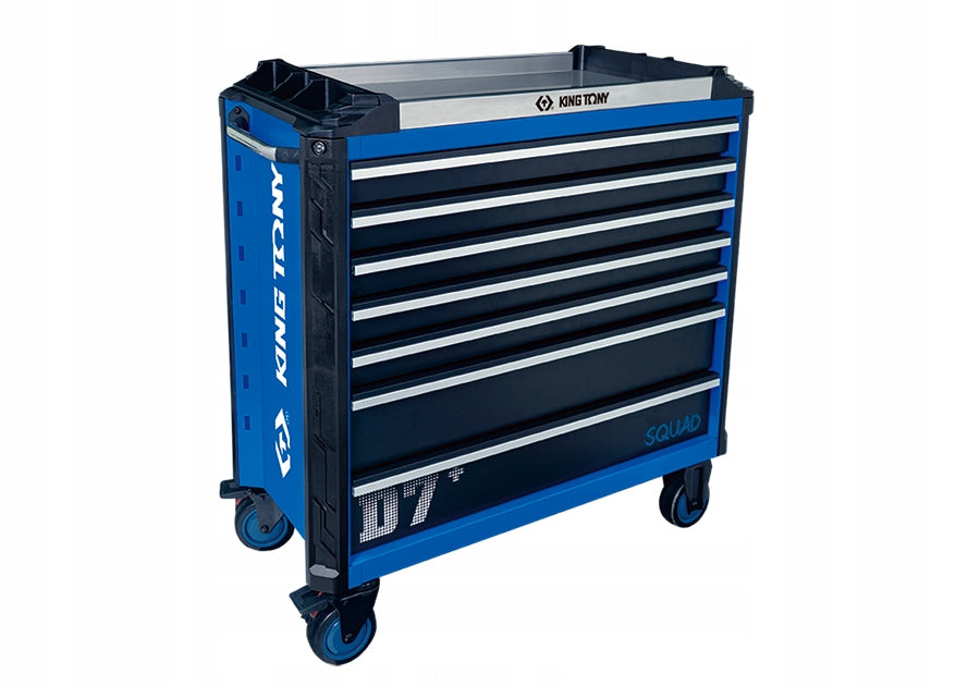 PROFESSIONAL WORKSHOP TROLLEY SERVICE CABINET 7 DRAWERS KING TONY Packaging status original