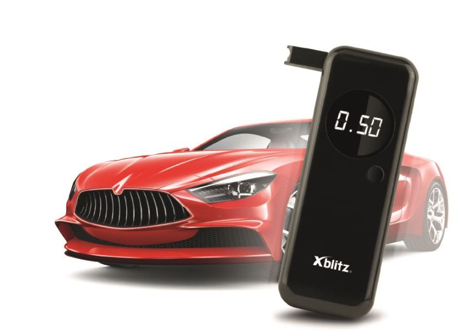 PROFESSIONAL XBLITZ BREATHALYZER for hand + calibration + batteries + mouthpieces Packaging status original