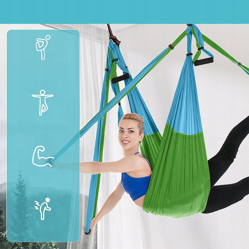 PROFESSIONAL YOGA HAMMOCK AERIAL ADJUSTABLE MAXIMUM LIFTING CAPACITY 181KG Kind hammock