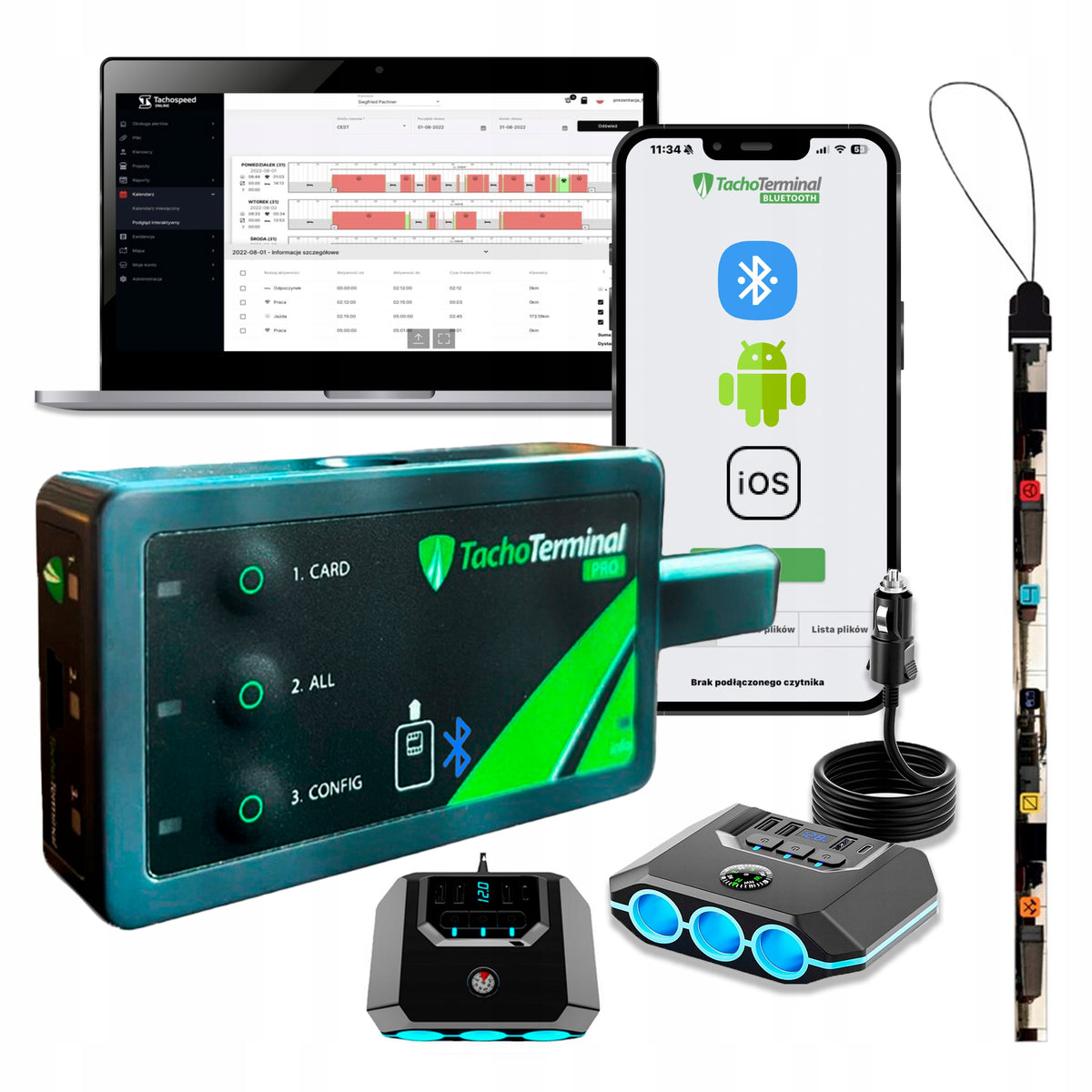 PROGRAM | TACHOSPEED (6M) | TachoTerminal Pro 3 | Splitter | APP + BT |