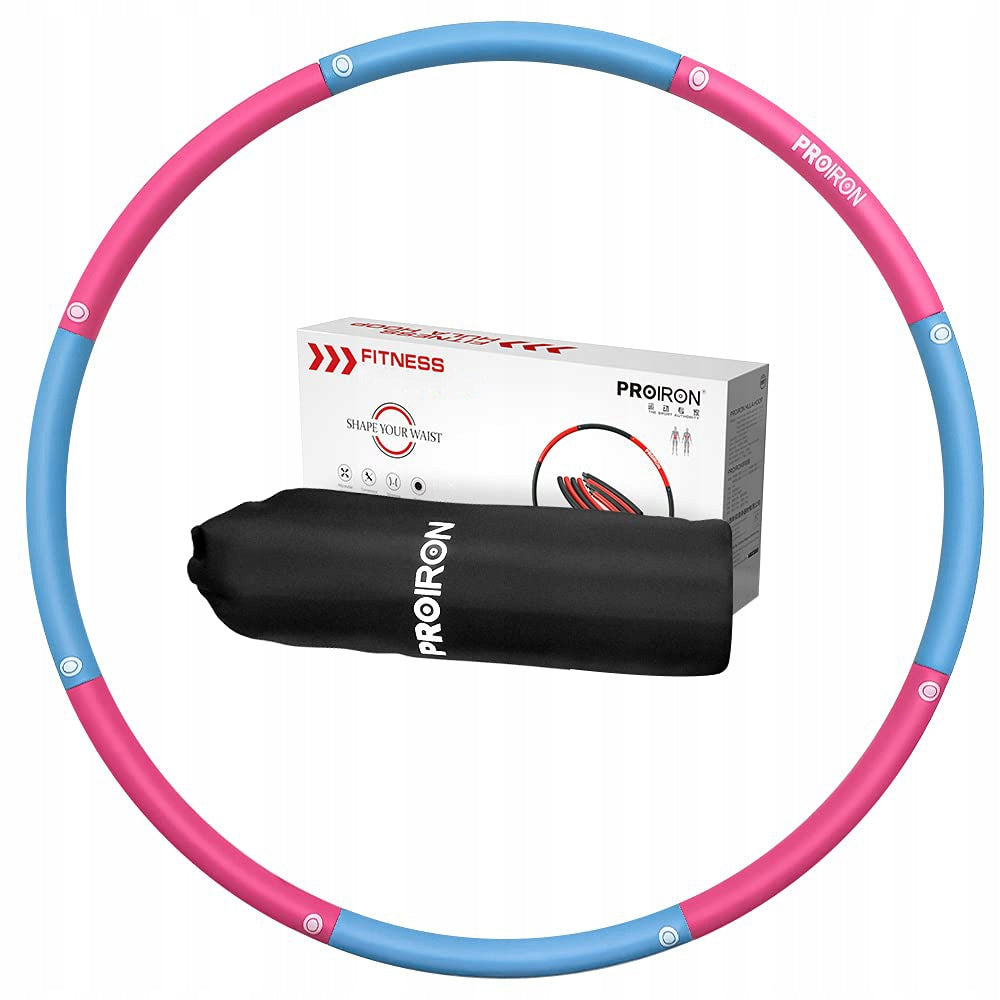 PROIRON Fitness Hoop with Load 4+4 Blue-Pink