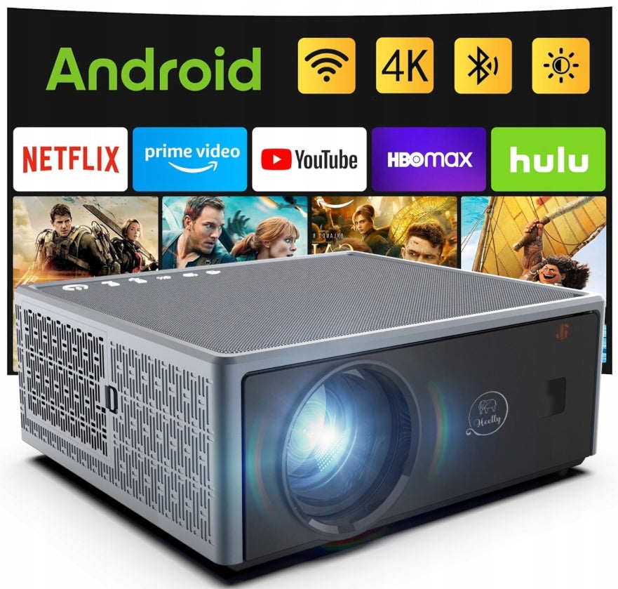 PROJECTOR 30000LM WIFI ANDROID SMART TV FULL HD 4K AUTOFOCUS 300"