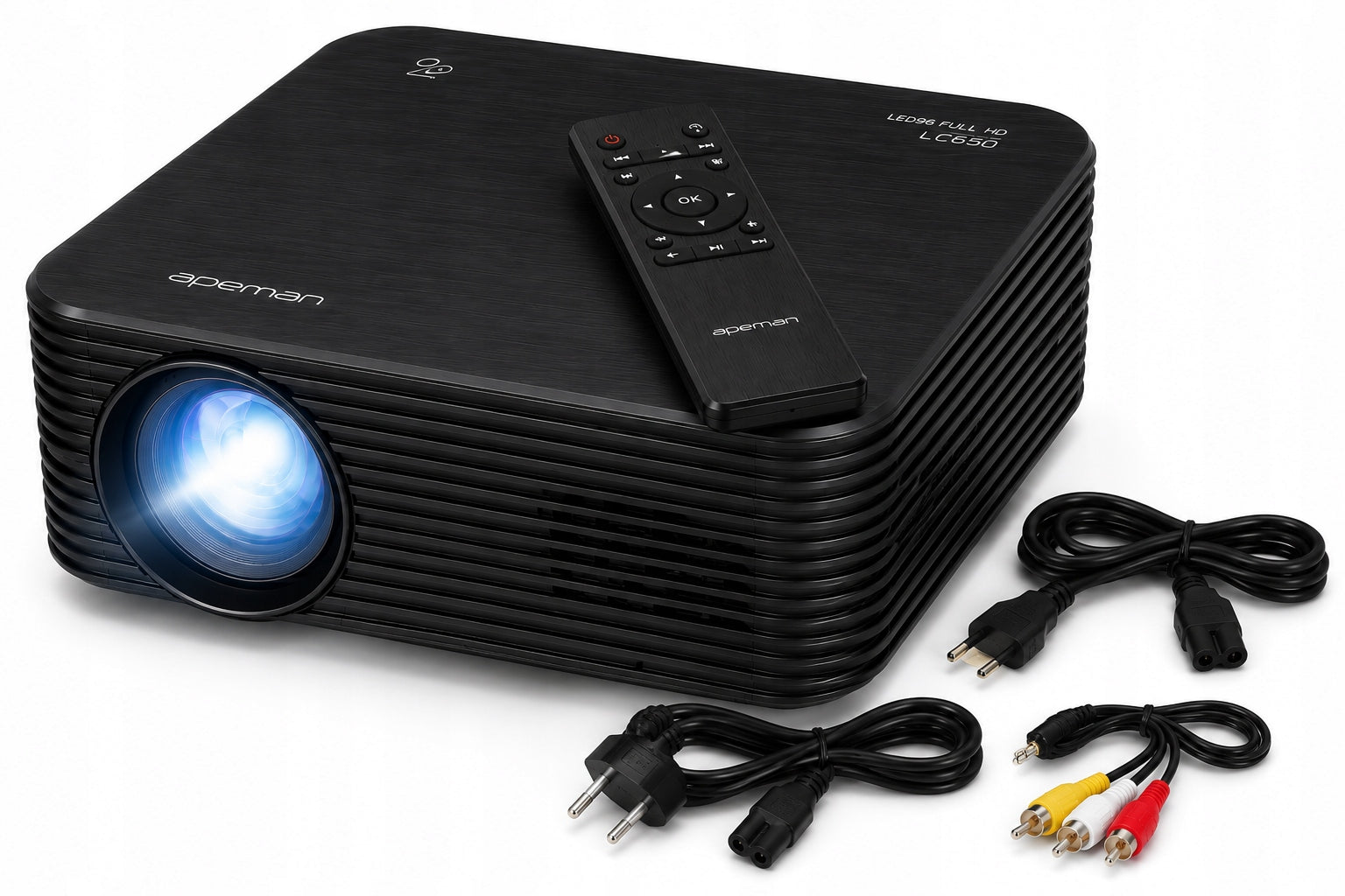 PROJECTOR APEMAN LC650 FULL HD 1080P 300" LED HDMI USB 4K HOME THEATER Manufacturer code Projektor Apeman LC650 Full HD 1080P APEMAN