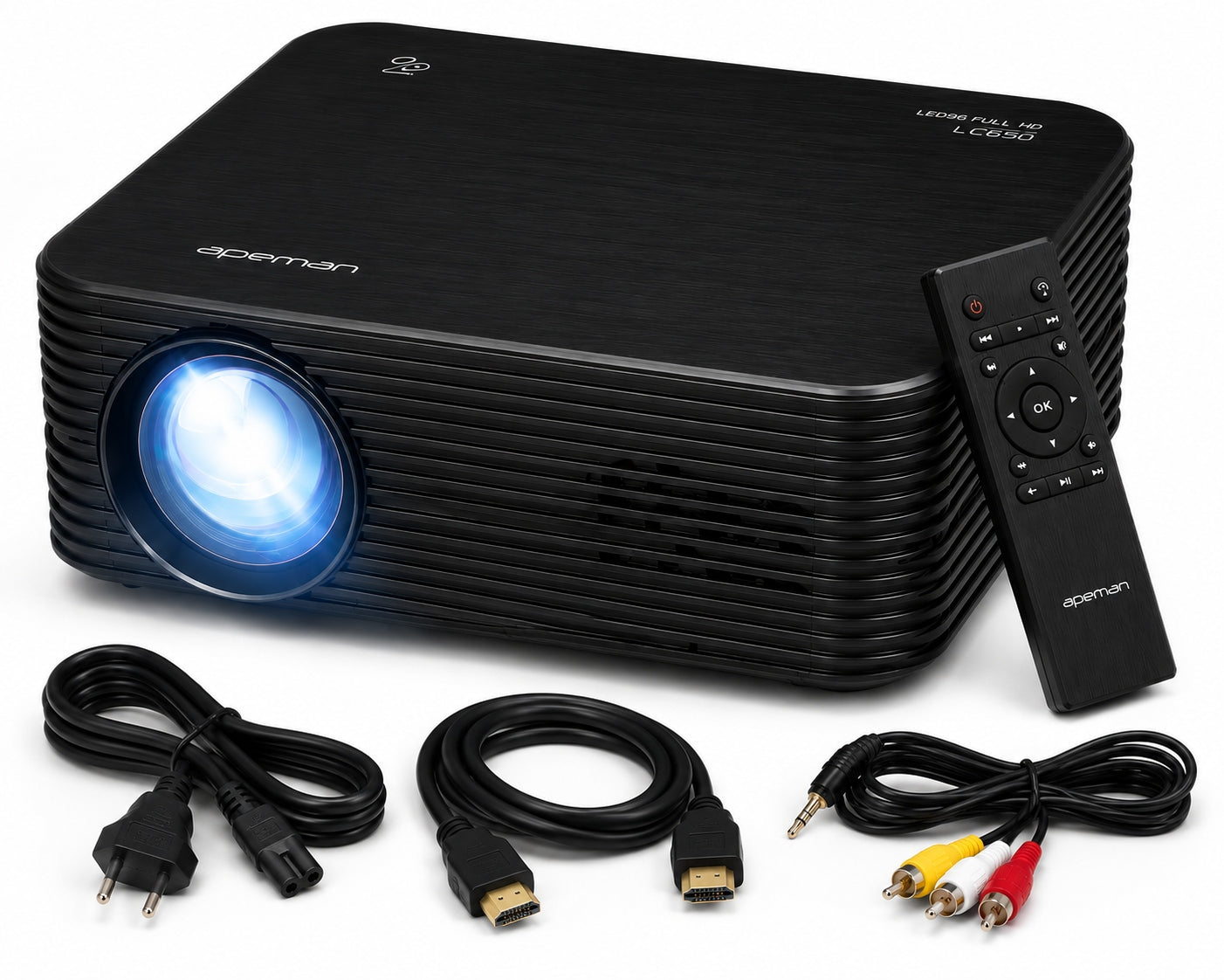 PROJECTOR APEMAN LC650 FULL HD 1080P 300" LED HDMI USB 4K HOME THEATER