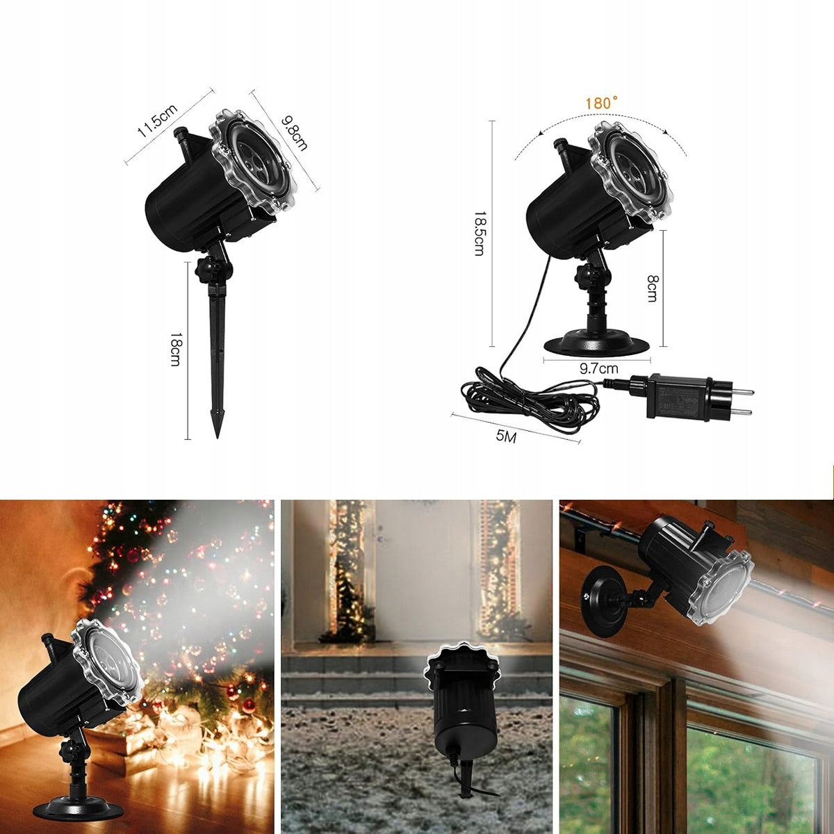 PROJECTOR CHRISTMAS HALLOWEEN HOUSE LED OUTDOOR DECORATION (O) Manufacturer code 4005515710181