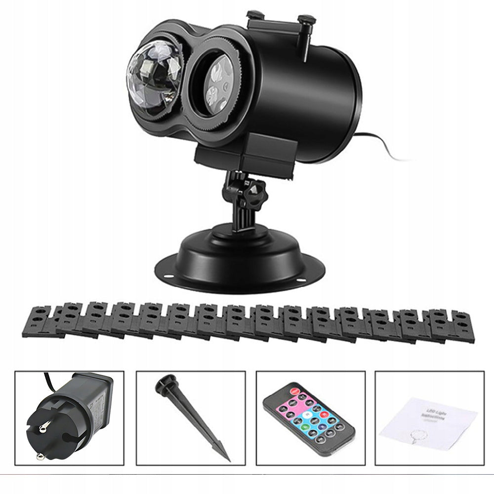 PROJECTOR LASER PROJECTOR CHRISTMAS LED MOVING PATTERNS REMOTE CONTROL IP44