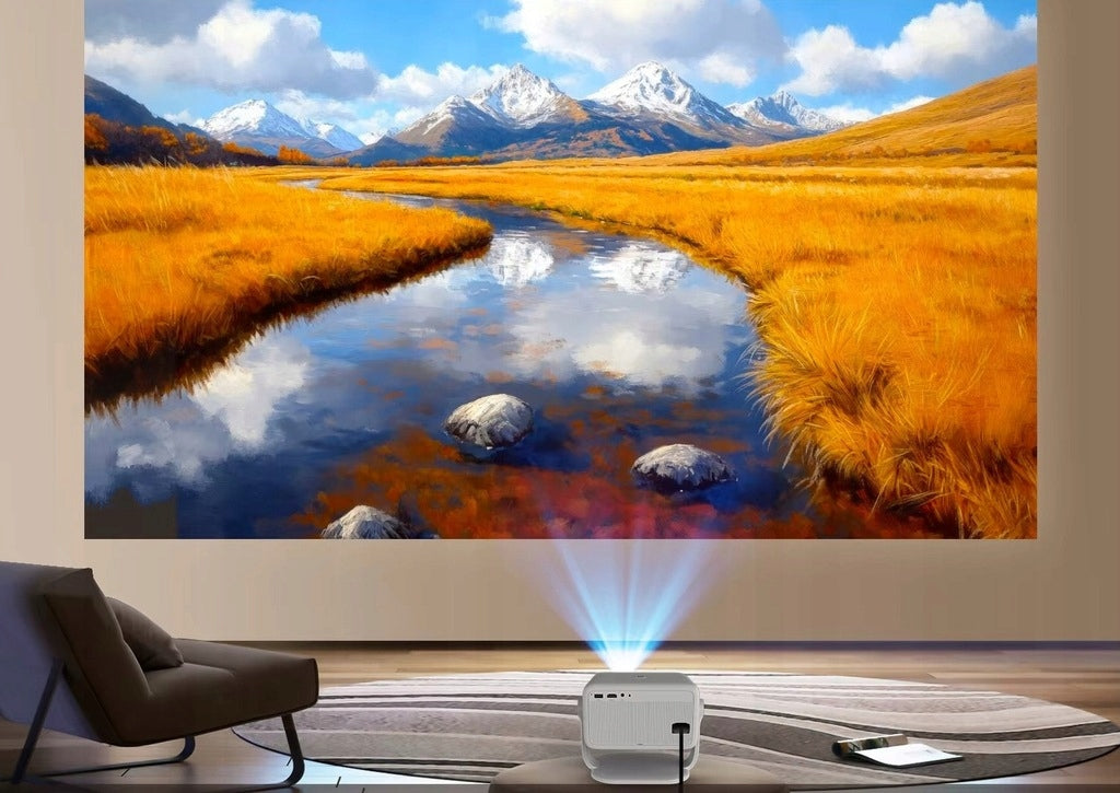 PROJECTOR MAGCUBIC L018 4K 1080p ANDROID TV WiFi SPEAKER BT NETFLIX 2025 PL Model PROJEKTOR RZUTNIK 5G WiFi Full HD 1080P 4K