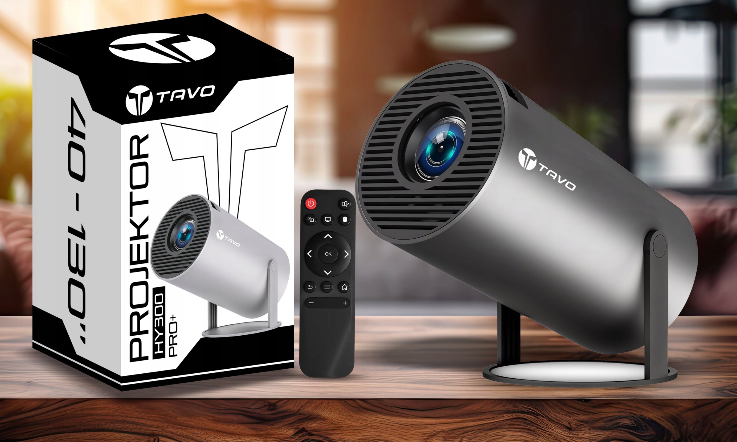 PROJECTOR MINI ANDROID WIFI 4K SMART LED PORTABLE SPEAKER Brand TAVO