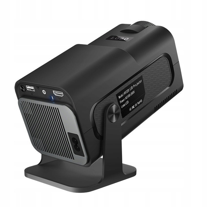 PROJECTOR MINI PROJECTOR ANDROID LED WIFI PORTABLE HD SMART TV HY320 Manufacturer code Galaxia Mini rzutnik projektor HY320 Czarny