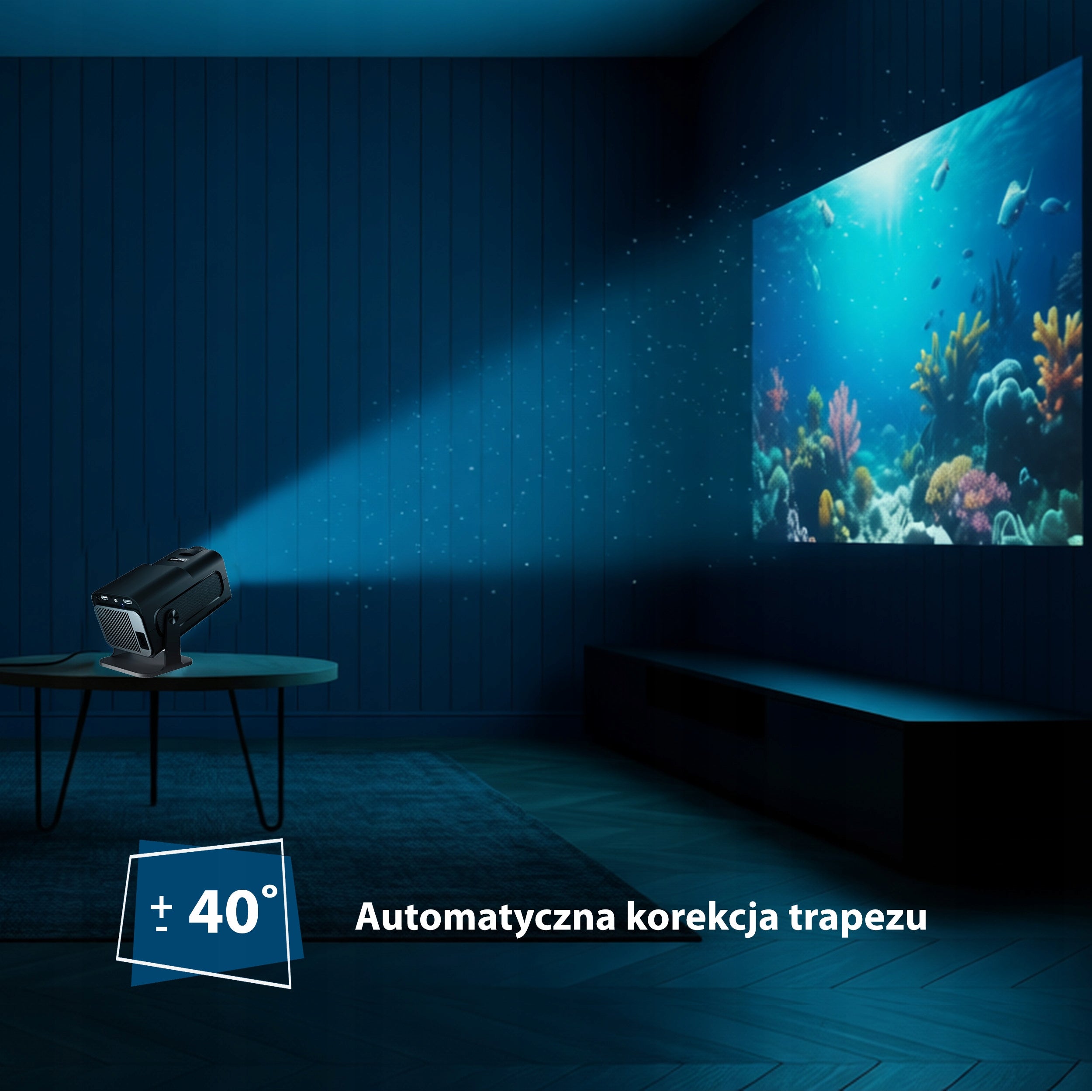 PROJECTOR SMART ANDROID 13 WiFi LED 40W HD PILOT 200 Cali HY320 Packaging status original