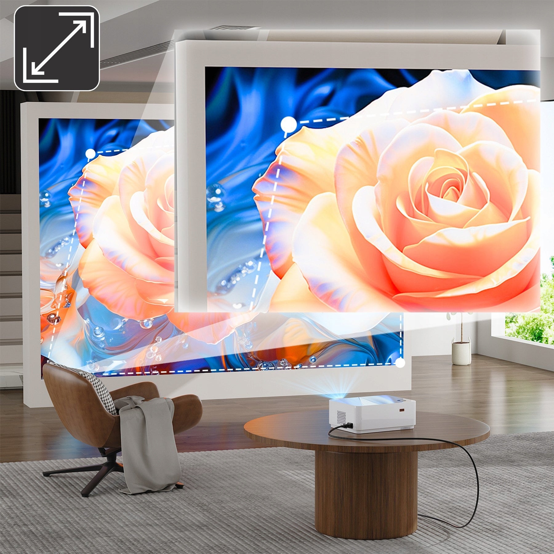 PROJECTOR SMART TV WIFI FULL HD 4K 9000lm LCD LED BLUETOOTH ANDROID Manufacturer code R-ER1159