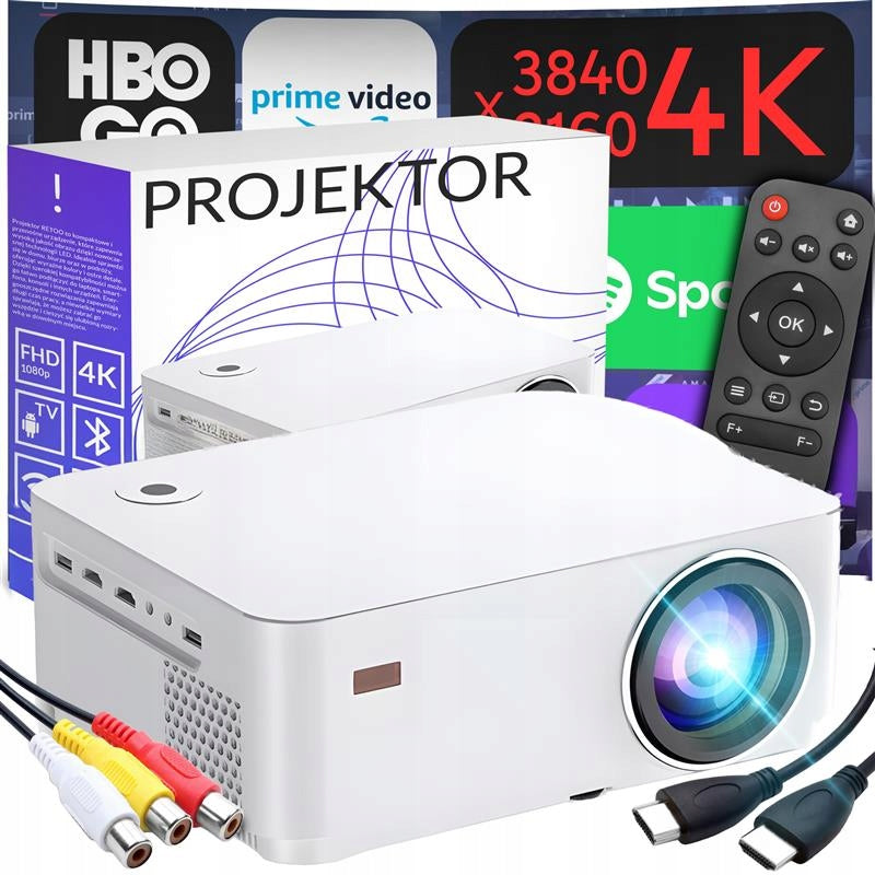 PROJECTOR SMART TV WIFI FULL HD 4K 9000lm LCD LED BLUETOOTH ANDROID Packaging status original