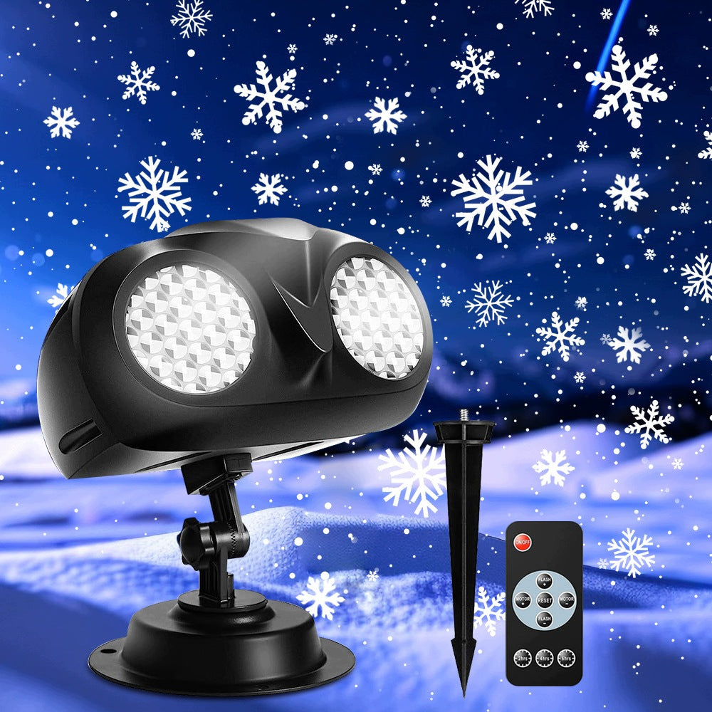 PROJECTOR SNOWFLAKES LED CHRISTMAS FOR GARDEN IP65 REMOTE CONTROL GIFT