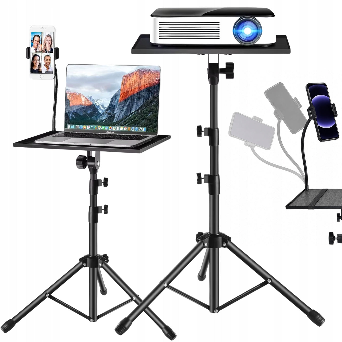PROJECTOR STAND LAPTOP PROJECTOR TRIPOD ADJUSTABLE + HOLDER Manufacturer code DOM/MW/B-STO03