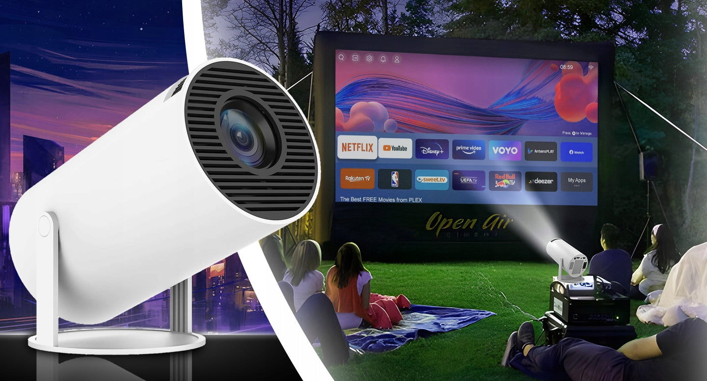 PROJECTOR WIFI ANDROID PORTABLE ROTATING SMART 4K SPEAKER BT 5.0 Manufacturer code ER1007