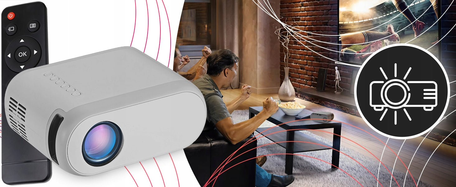PROJECTOR WIFI HOTSPOT FULL HD 1080P 3000LM LED PORTABLE SPEAKER Model ER1160