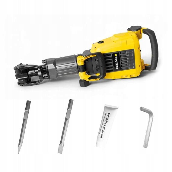 PROTECO kladivo bourací Heavy Duty 1900W, 55J, kufr s kolečky, 51.03-KB-170