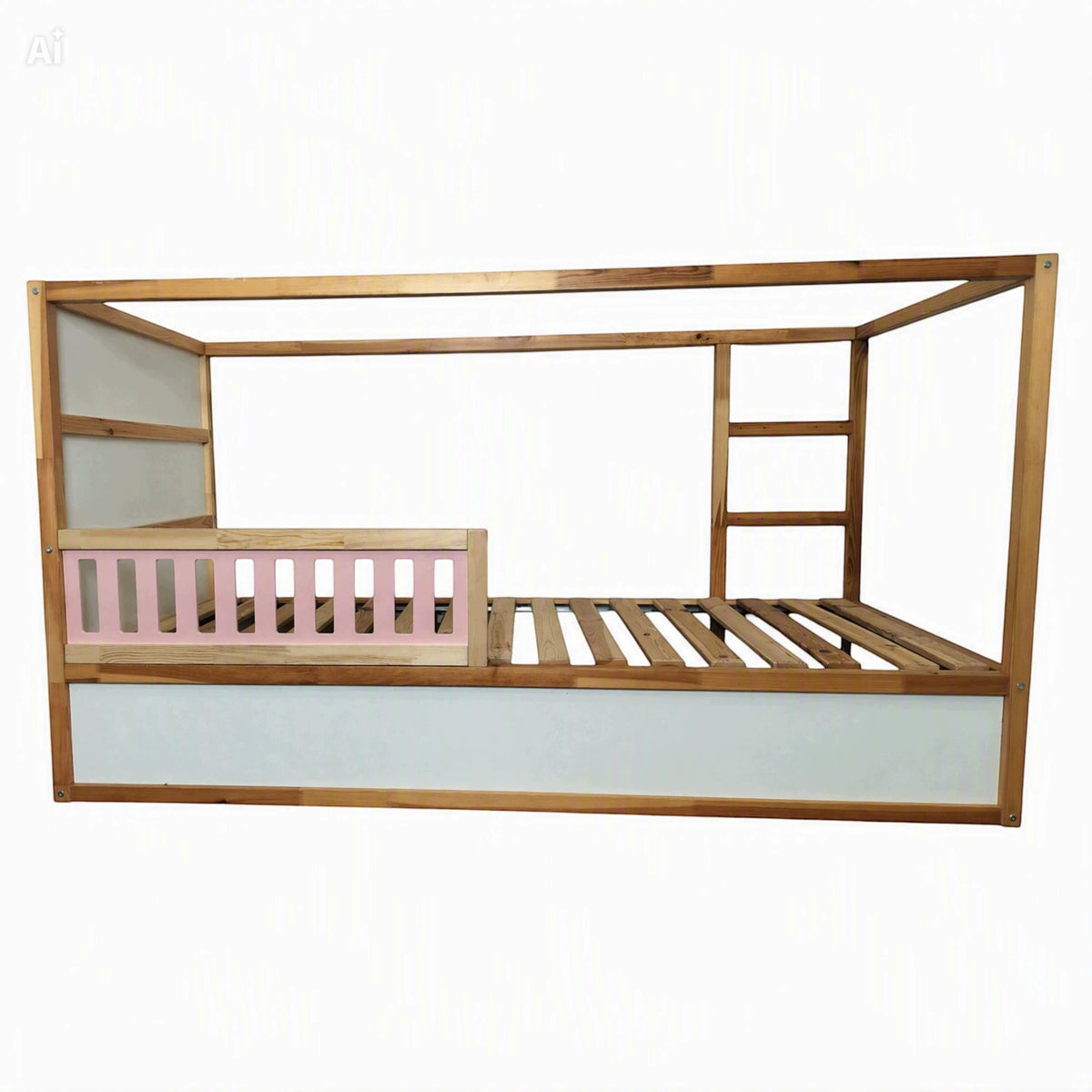 PROTECTIVE BARRIER BOTTOM IKEA CHICKEN BED WOODEN PINK PINE MDF 94,2cm Manufacturer code barierka ochronna dolna ochrona na łóżko KURA