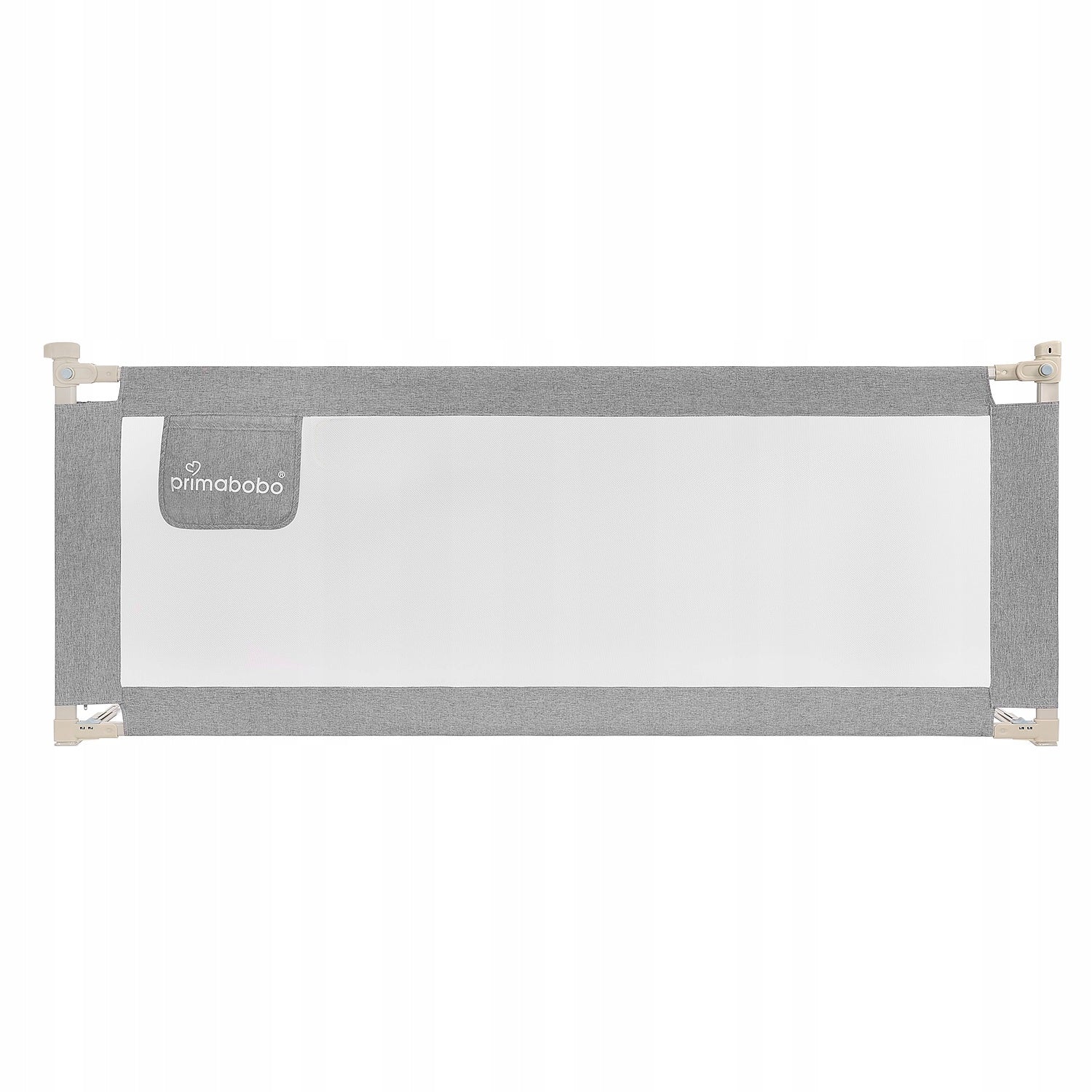 PROTECTIVE BARRIER FOR BED 200CM GREY ADJUSTABLE CHILDREN