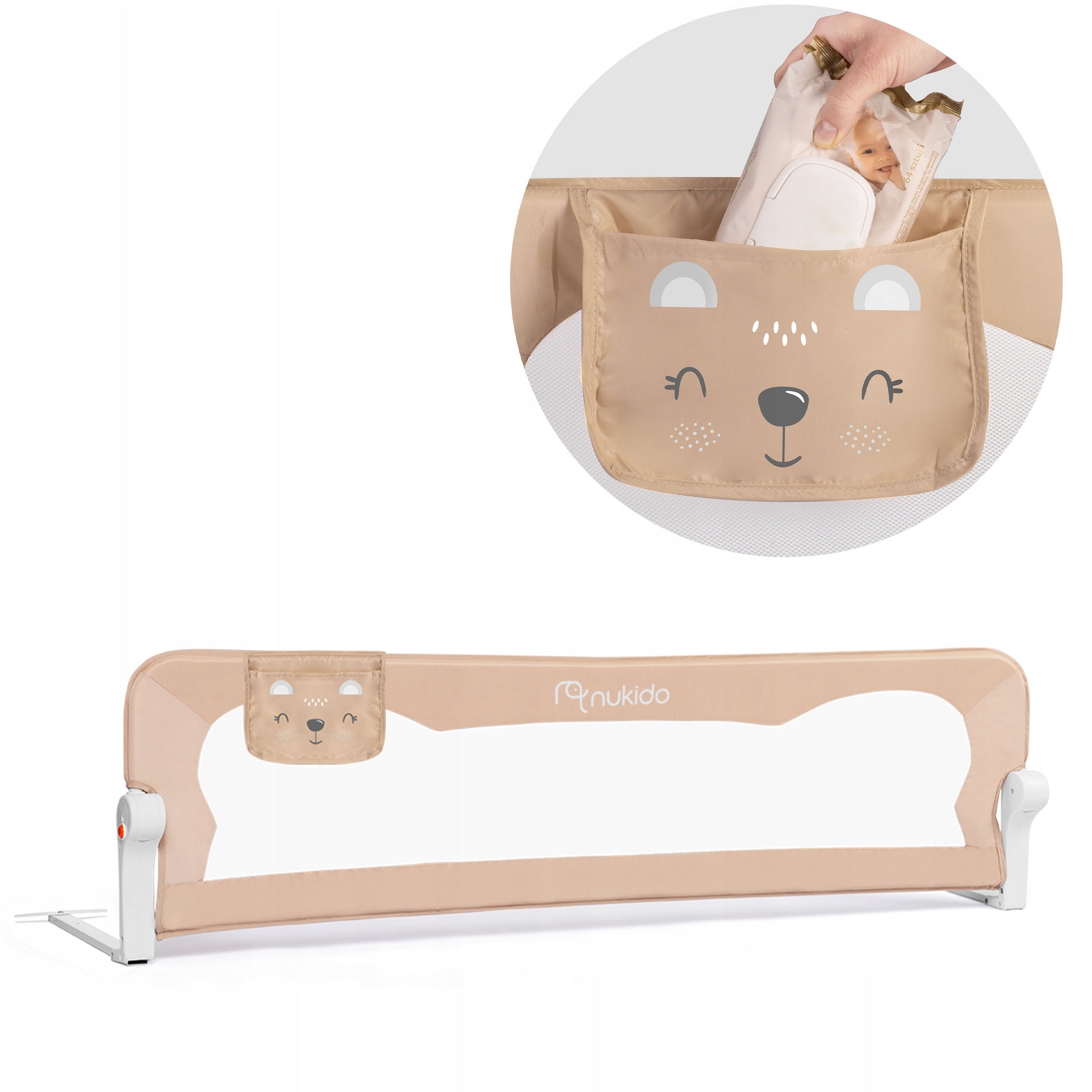 PROTECTIVE BARRIER FOR BED GATE LOCK NUKIDO