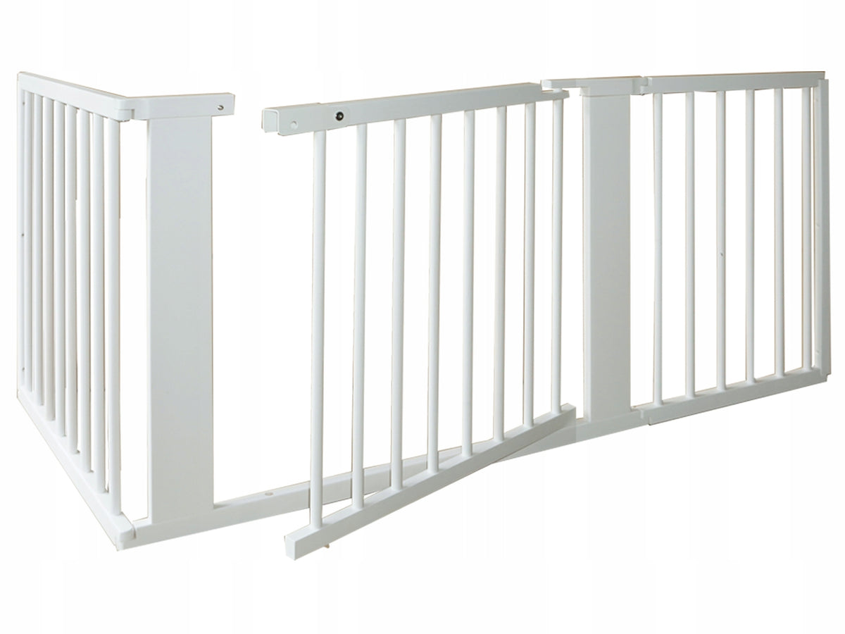 PROTECTIVE BARRIER SECURITY GATE FOR DOORS STAIRS FIREPLACE UP TO 200 cm Color white