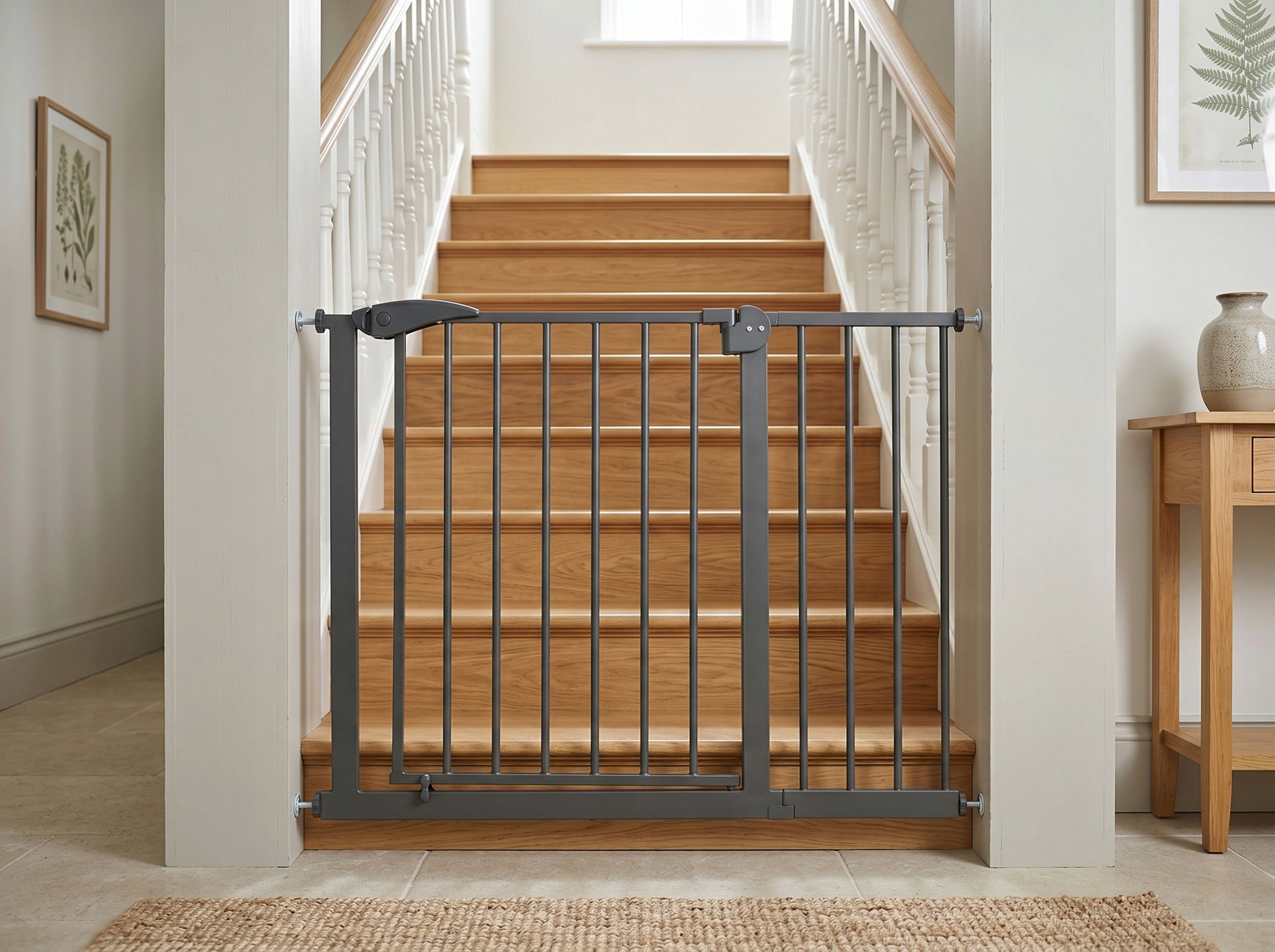 PROTECTIVE BARRIER SECURITY GATE FOR STAIRS DOOR EXPANSION 75-113cm Packaging status original
