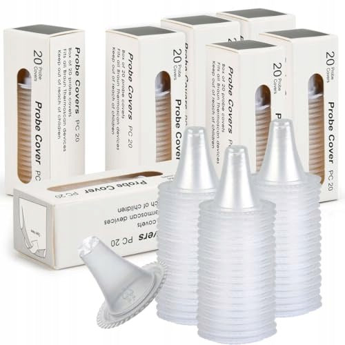 PROTECTIVE CAPS FOR THERMOMETER BRAUN 200 PCS INTERCHANGEABLE НАКЛАДКИ for home Medical device no