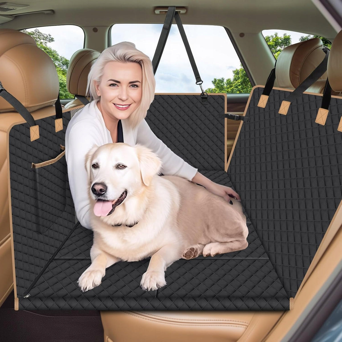 PROTECTIVE CAR MAT DOG COVER FOR REAR COUCH WATERPROOF