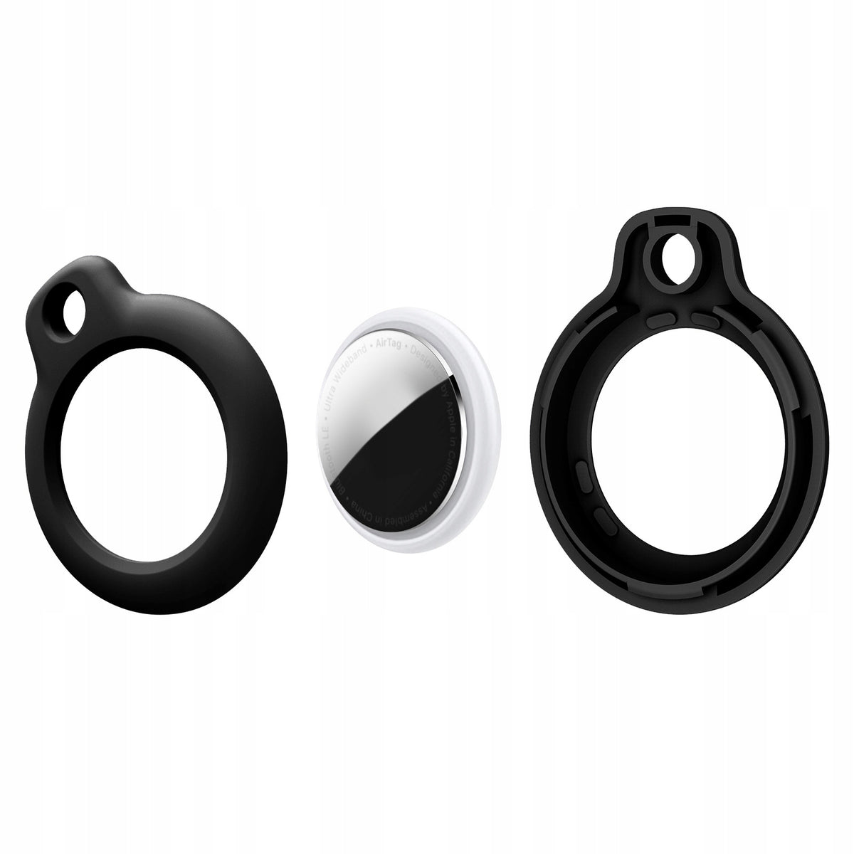 PROTECTIVE CASE KEY RING FOR APPLE AIRTAG 2021 / 2026 BLACK Brand Tech-protect