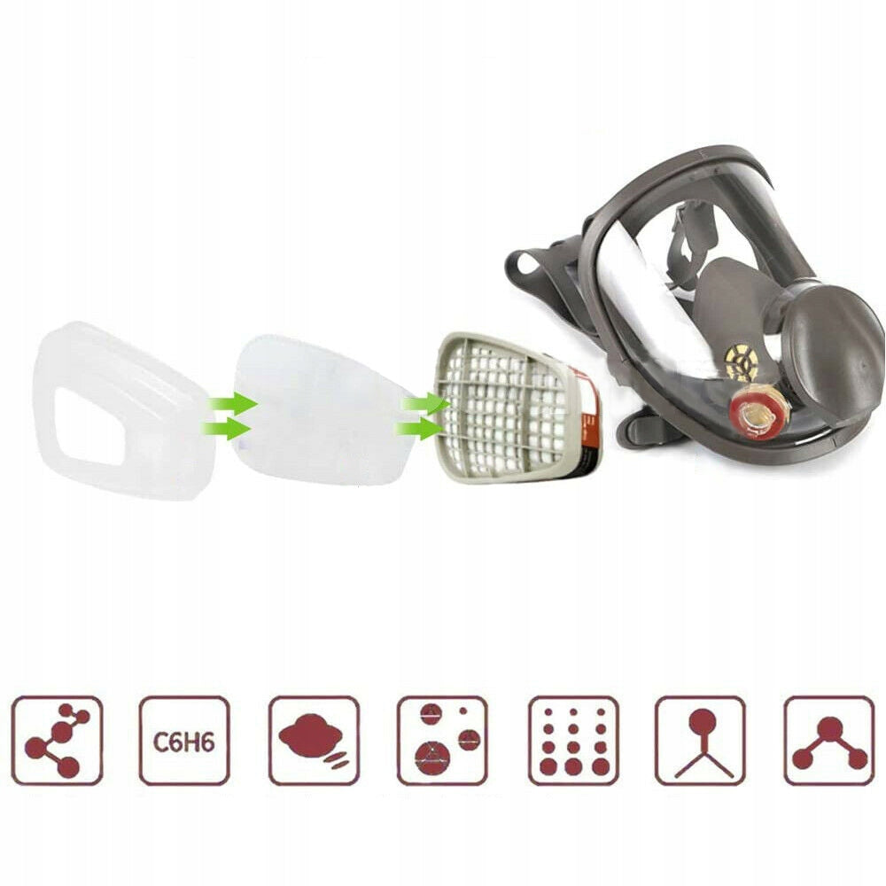 PROTECTIVE DUST MASK + 2X 7-IN-1 MULTIFUNCTION CARBON CARTRIDGES Medical device no