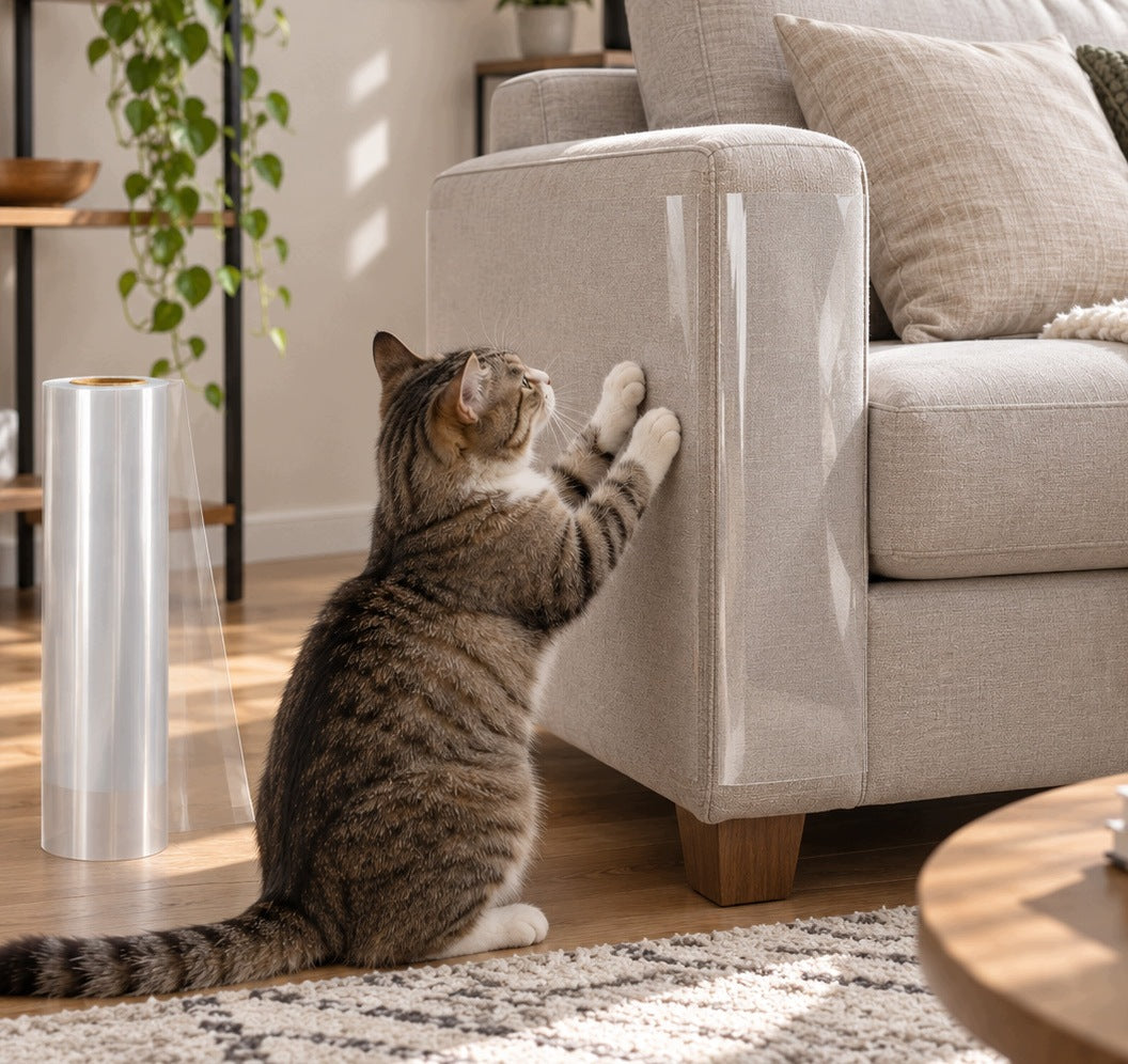 PROTECTIVE FILM AGAINST SCRATCHING CAT ON FURNITURE THICK SELF-ADHESIVE 300x45cm Manufacturer code FOLIA45x300