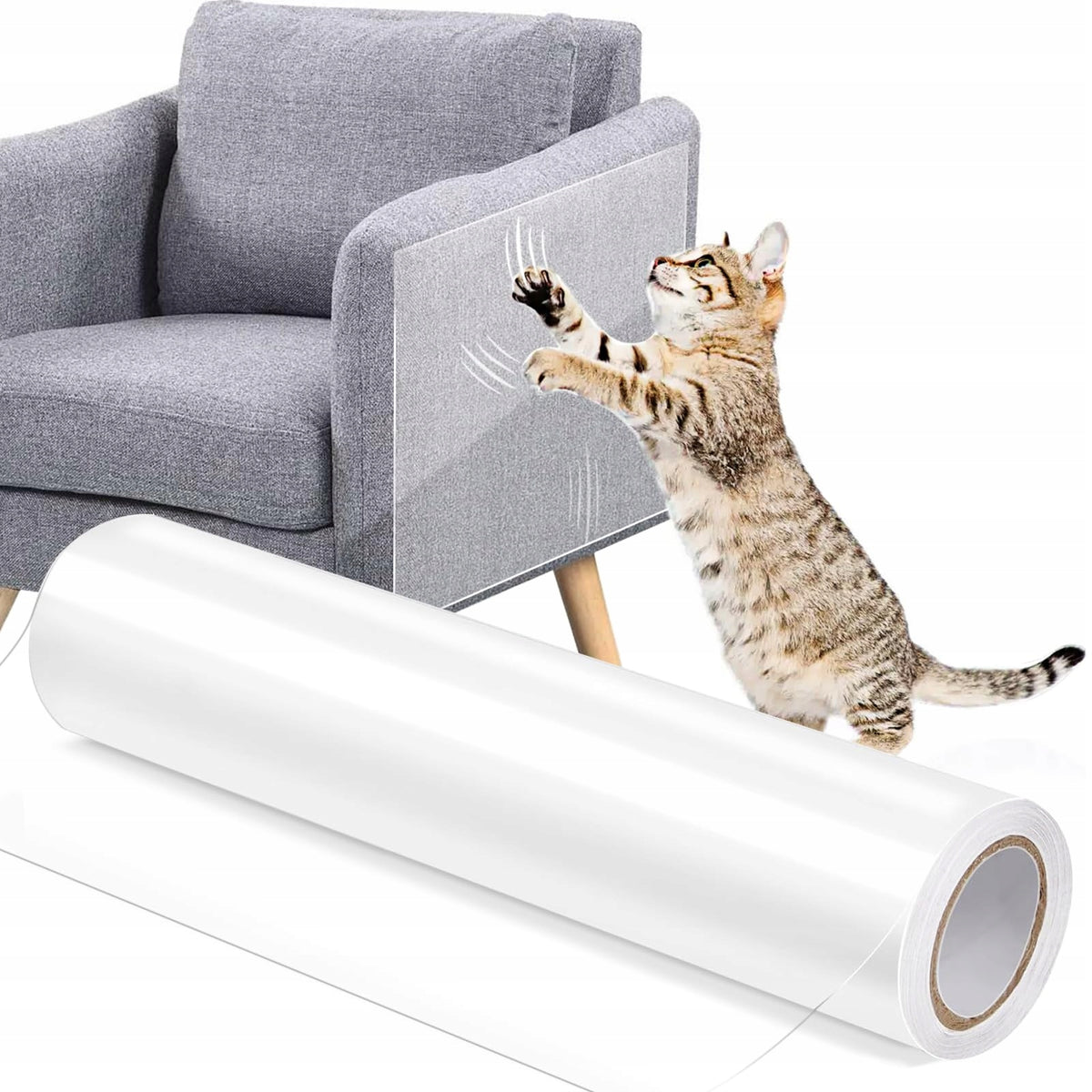 PROTECTIVE FILM COLORLESS Door Anti-SCRATCH Furniture Self Adhesive 45x200
