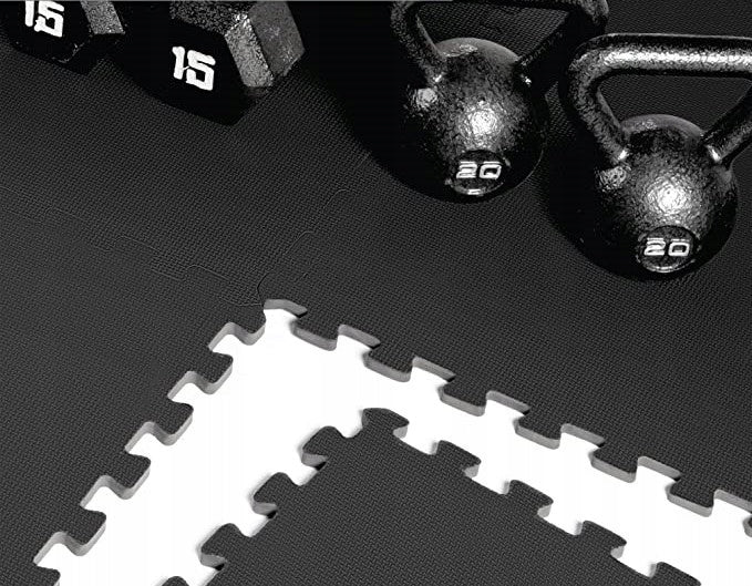 PROTECTIVE FLOOR MAT PUZZLE FITNESS GYM FOR EQUIPMENT 120x180x2cm Packaging status original