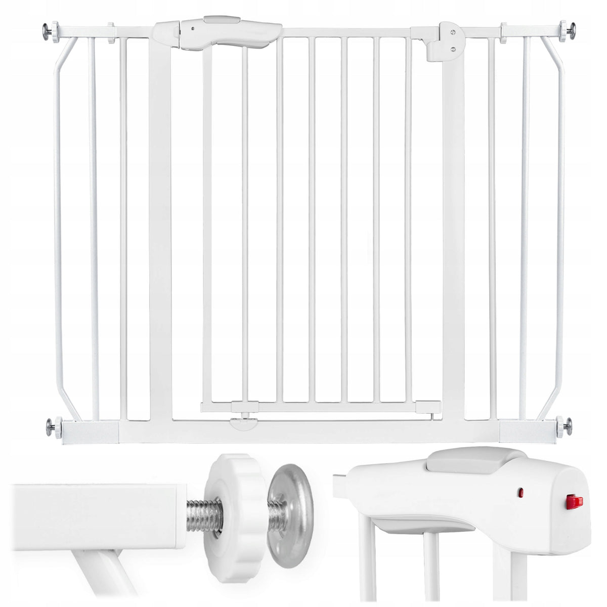PROTECTIVE GATE SECURITY BARRIER 75-105cm FOR FENCE DOOR STAIRS
