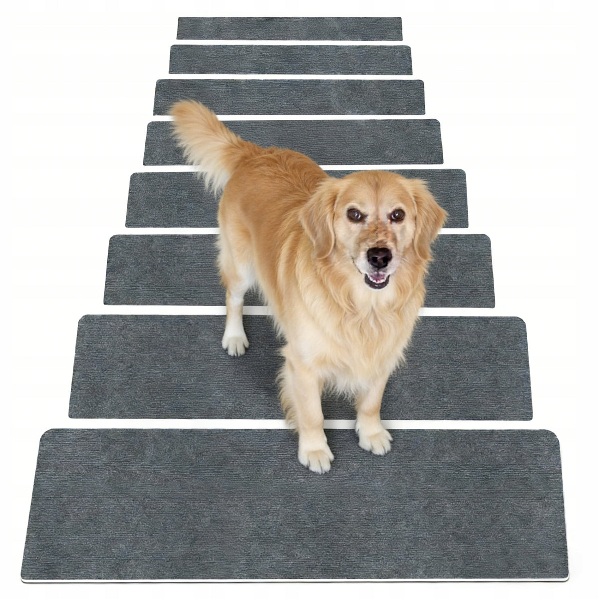PROTECTIVE MAT FOR STAIRS DARK GRAY 20X76CM 15 PCS SELF-ADHESIVE Brand no brand
