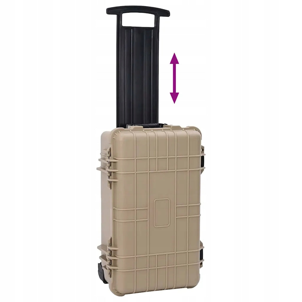 PROTECTIVE TRAVEL SUITCASE for Equipment Camera Tools 56x35x23 cm Wheels Packaging status original