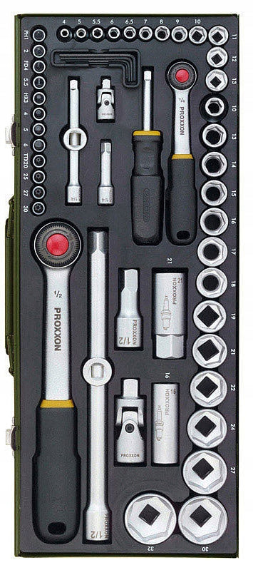 PROXXON SOCKET WRENCH SET WITH RATCHETS 1/2 1/4 Brand Proxxon