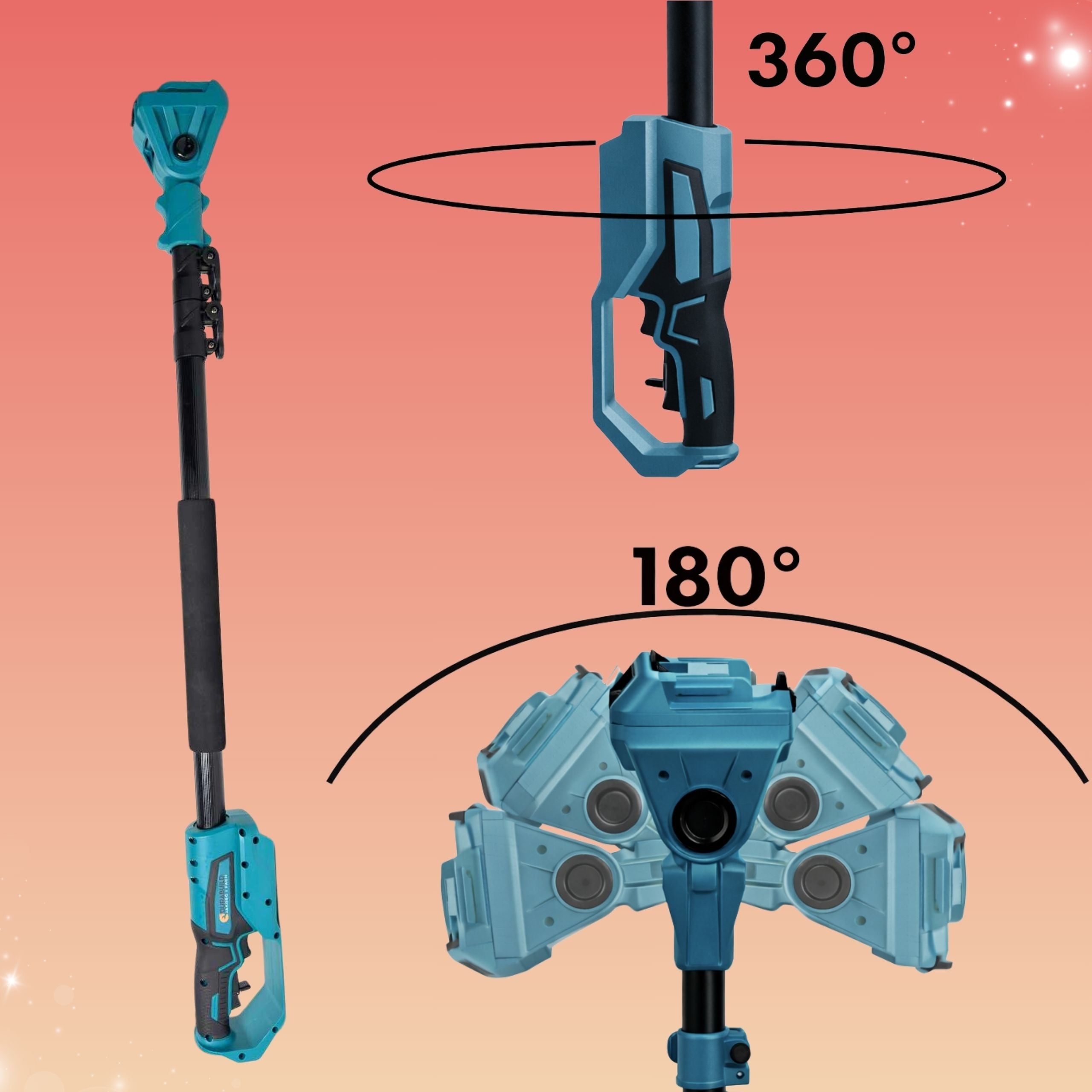 PRUNING SHEAR WITH BOOM 200CM CORDLESS TREE SHEARS 2 AKU SET Manufacturer code PRN-EXT-001