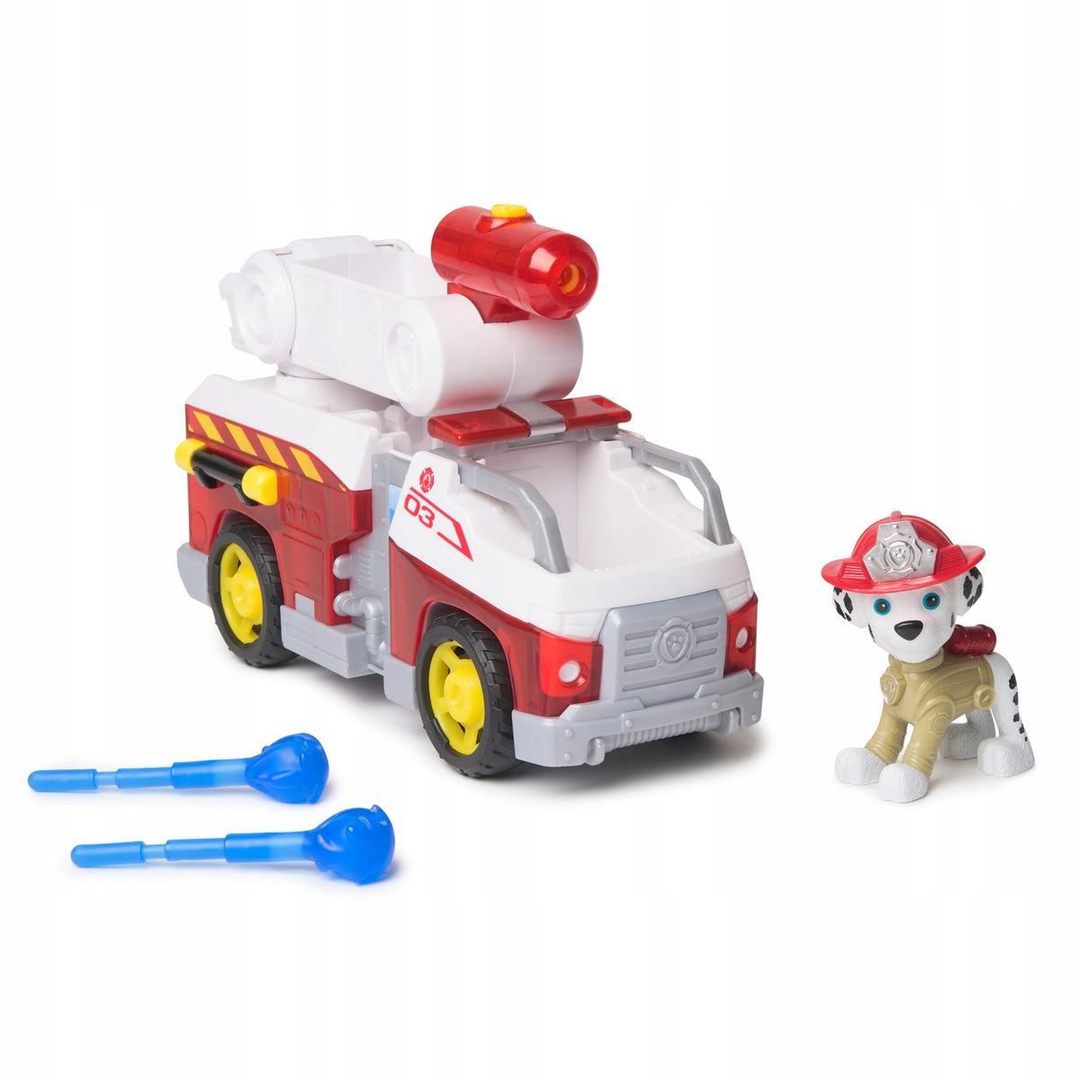 PSI PATROL CHASE MARSHALL FIRE RESCUE VEHICLES WITH WATER PROJECTILES + FIGURINES Manufacturer code 073471 20152696