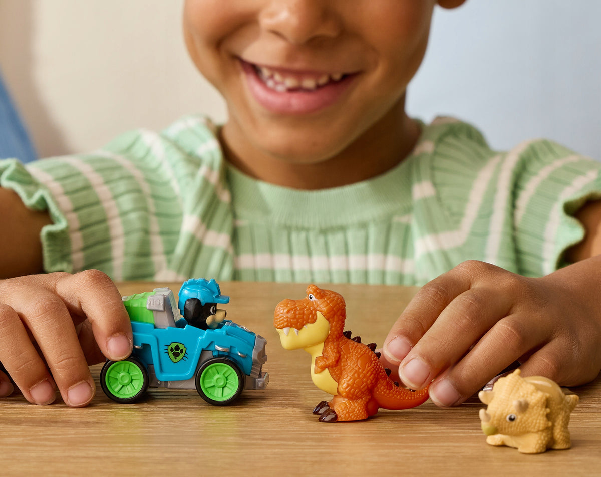PSI PATROL DINO FILM REX WITH VEHICLE + DINOSAUR FIGURINES 4 PCS. Manufacturer code 6075964