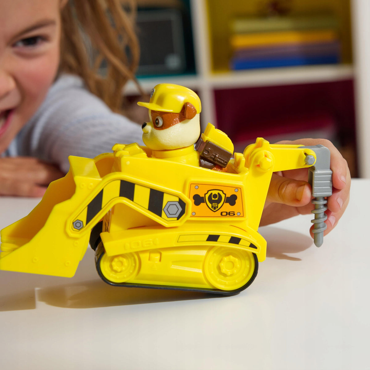 PSI PATROL RUBBLE BULLDOZER VEHICLE + FIGURINE Packaging status original