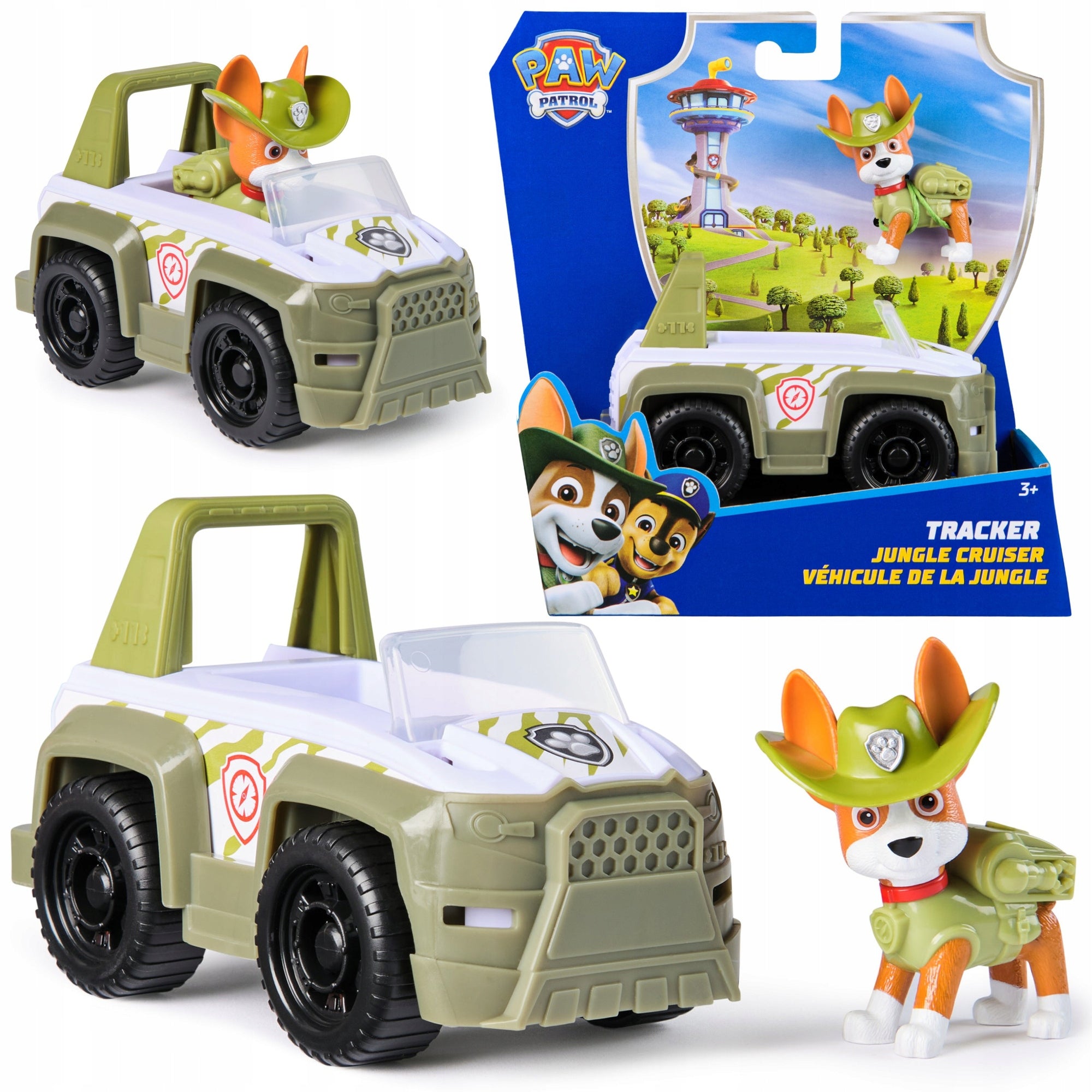PSI PATROL TRACKER OFF-ROAD VEHICLE JEEP + FIGURINE