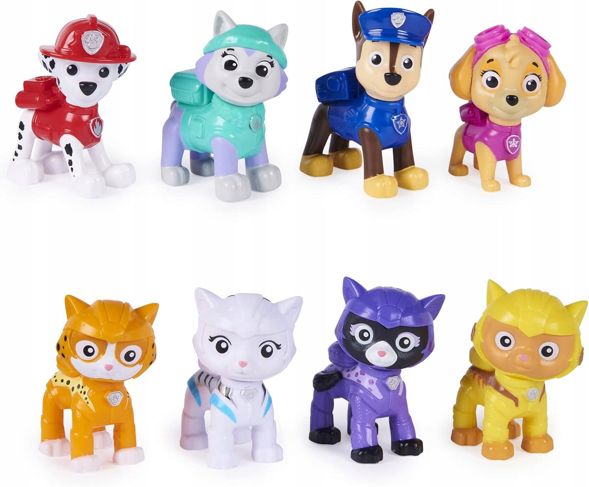 PSI PATROL set of 8 figurines Dogs and Cat Crew Spin Master PAW PATROL Manufacturer code 6065575