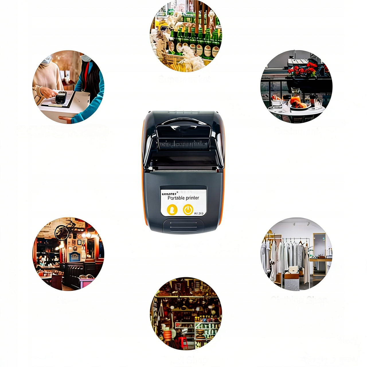 PT-210 58mm Portable Thermal Printer Manufacturer code HFGJJG-5852