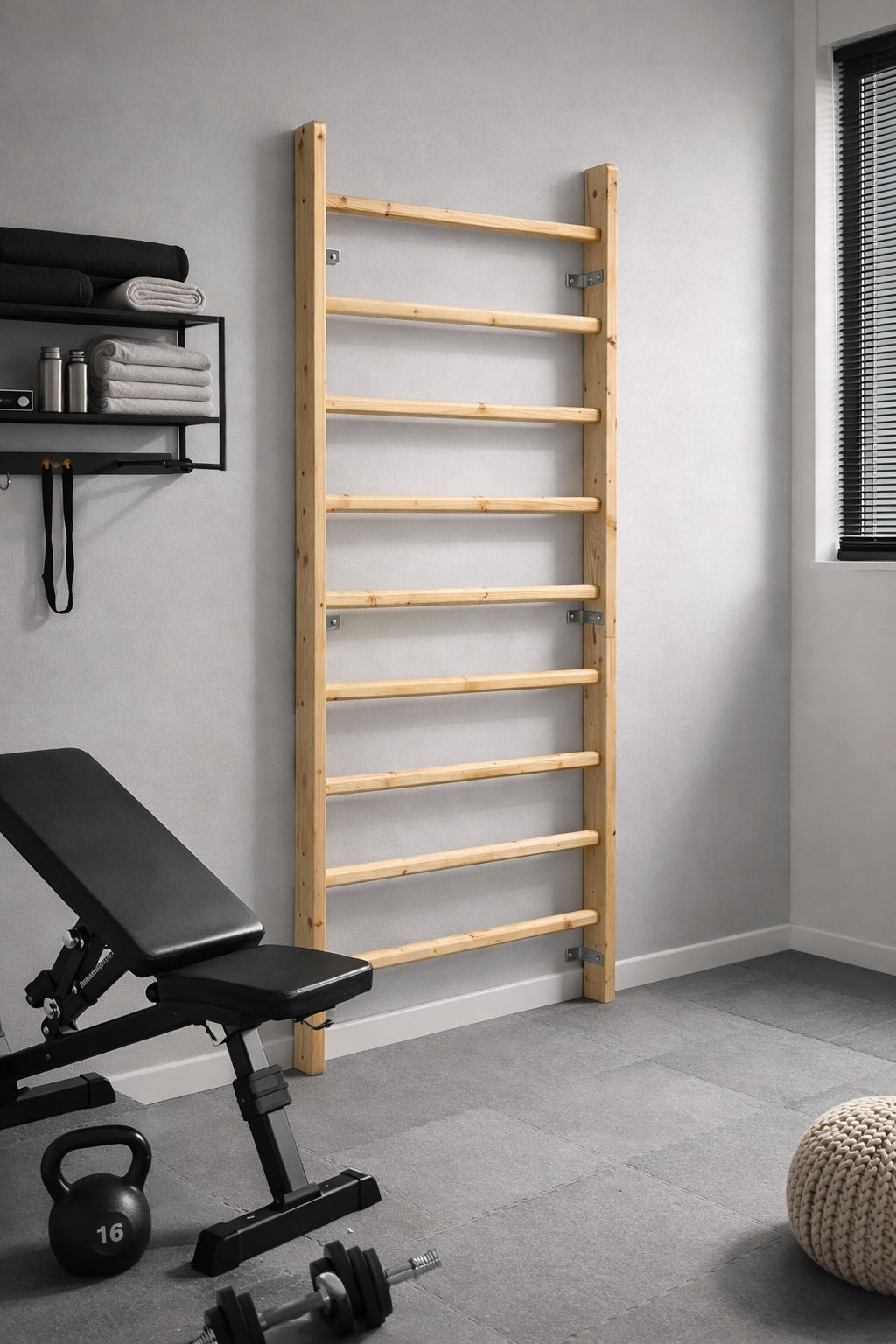 PTCSPORT Wooden gymnastic ladder 220x80 EKOLINE POLISH MANUFACTURER Manufacturer code EKO220