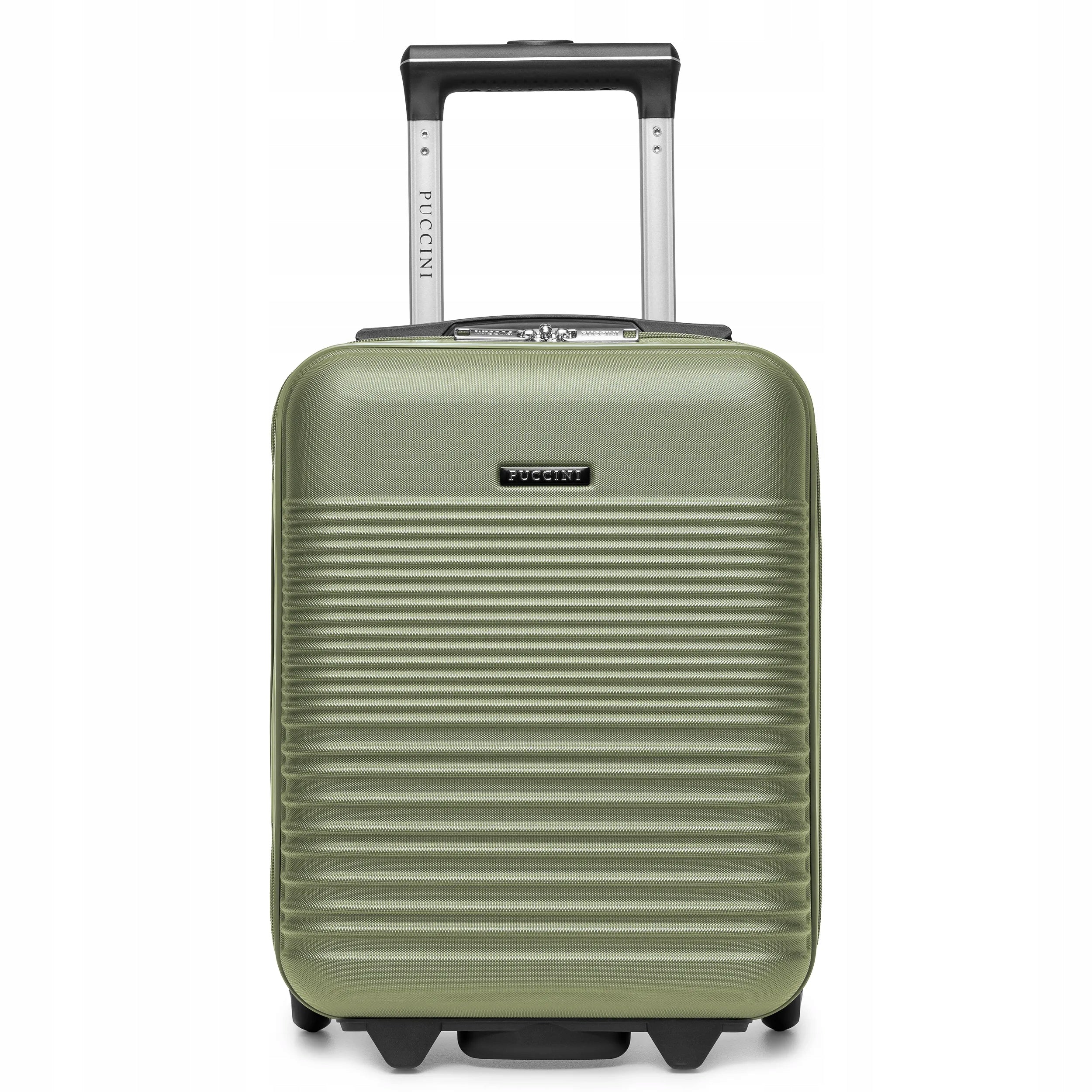 PUCCINI Cabin Case Small Ryanair Wizzair On Wheels Olive ABS028D-5A Packaging status original
